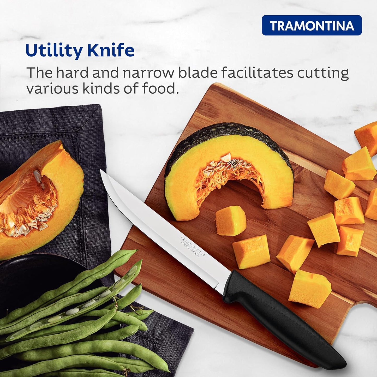 Tramontina Stainless Steel Knife Set of 3 | Kitchen Knives