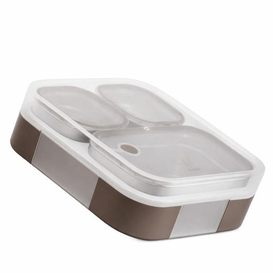 VAYA Tydbyt Kids Lunch Box 650ml Stainless Steel Bento Tiffin Box with 3 Leakproof Containers