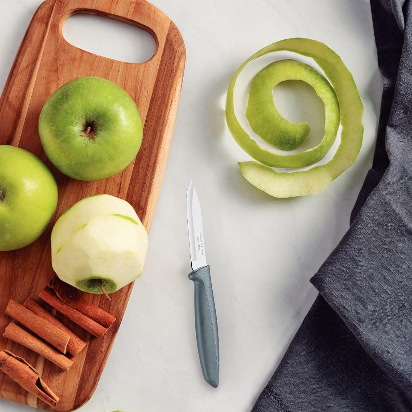 Tramontina 3 Inch Stainless Steel Vegetable & Fruit Knife | Black Handle