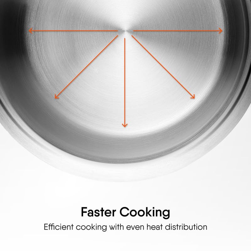 Stahl Artisan Lagdi Triply Casserole Induction Gas