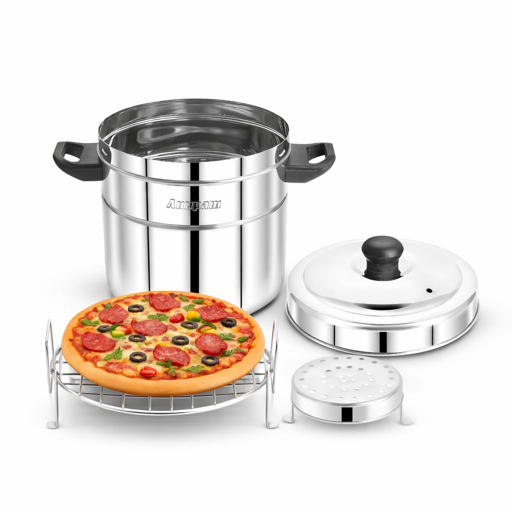 ANUPAM STEEL BATI MAKER GAS TANDOOR PIZZA MAKER MULTI-PURPOSE COOKER