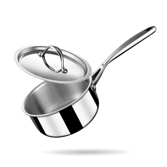 Stahl Artisan Triply Sauce Pan Milk Tea Pan with Lid
