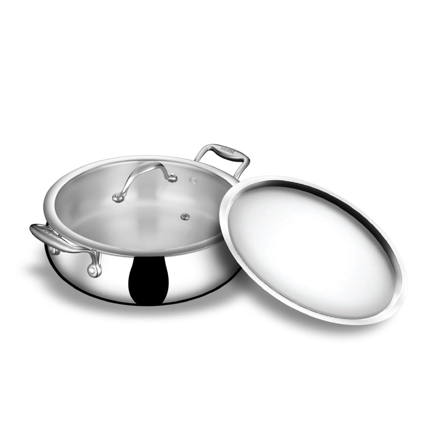 Stahl Artisan Biryani Pot Triply Induction Gas with Lid