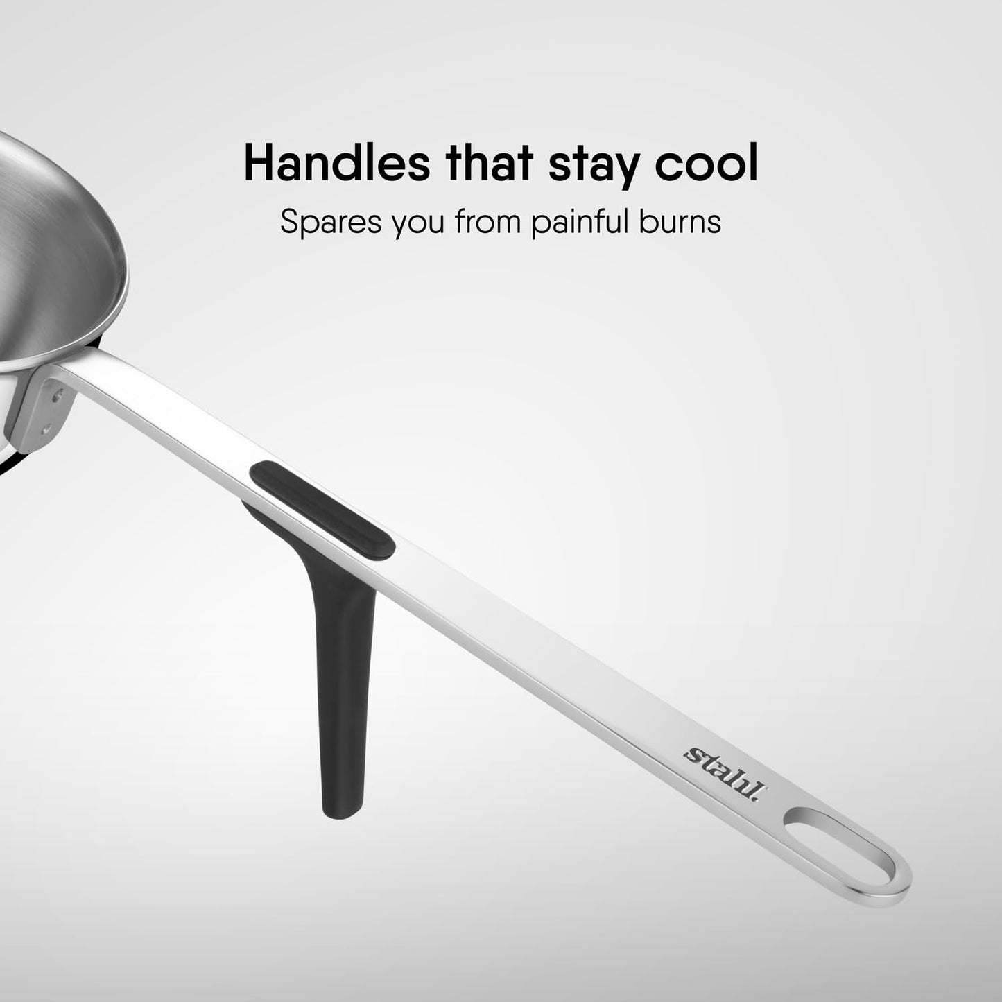 Stahl Artisan Triply Tadka Pan 230ml 300ml 500ml Induction Gas