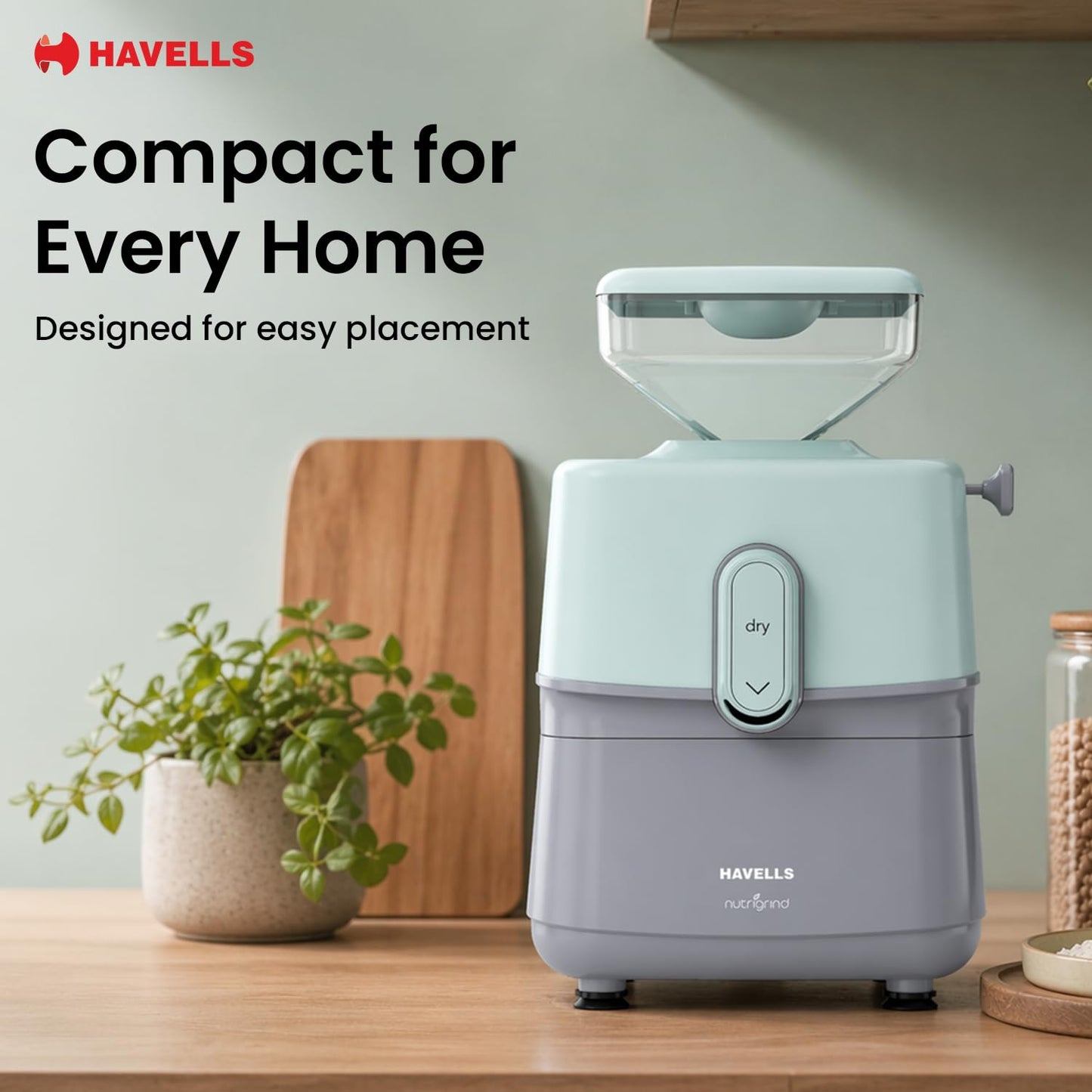 Havells Nutrigrind Atta Chakki | high-performance 400W induction motor