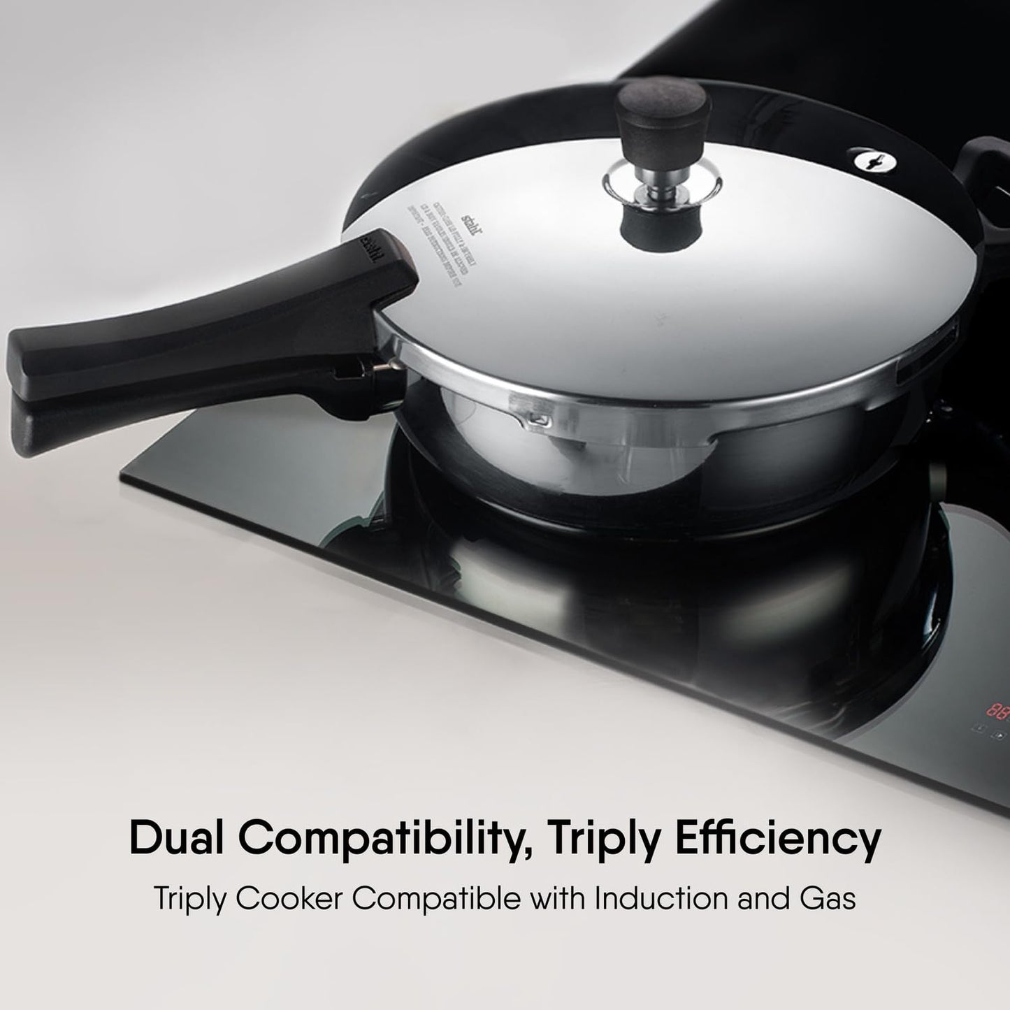 Stahl Xpress Triply Pressure Cooker Broad Induction Gas