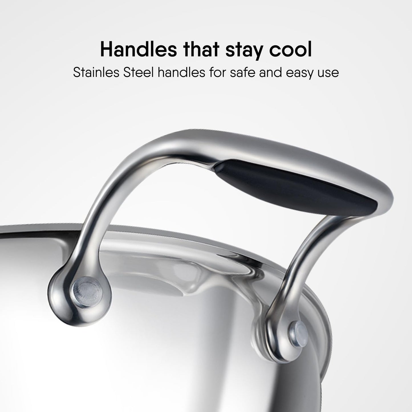 Stahl Artisan Triply Deep Kadhai with Lid Induction Gas