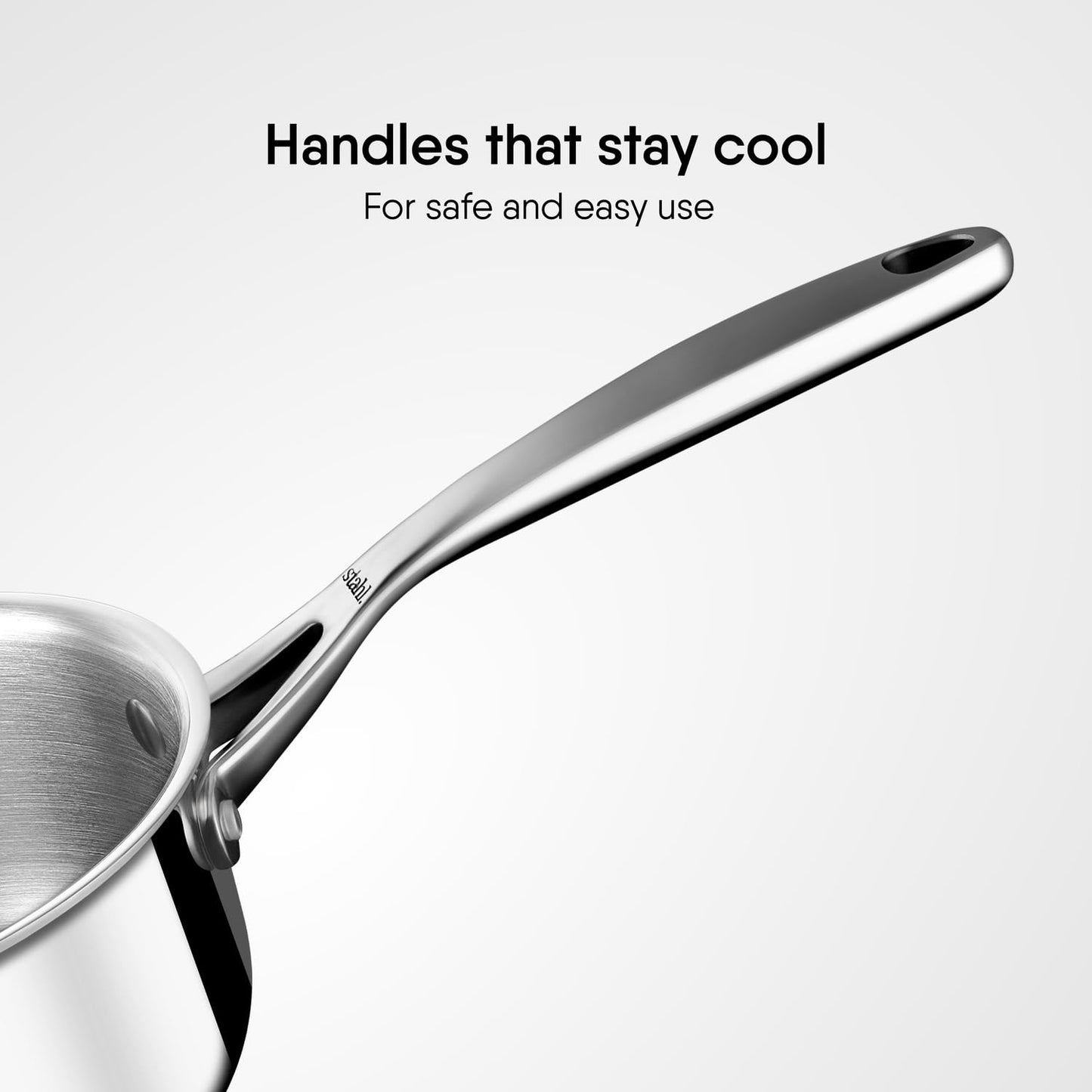 Stahl Artisan Triply Sauce Pan Milk Tea Pan with Lid