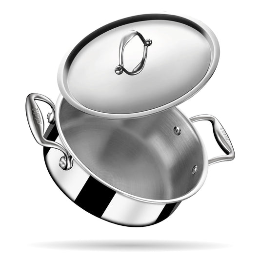 Stahl Casserole Triply Induction Gas Cook & Serve