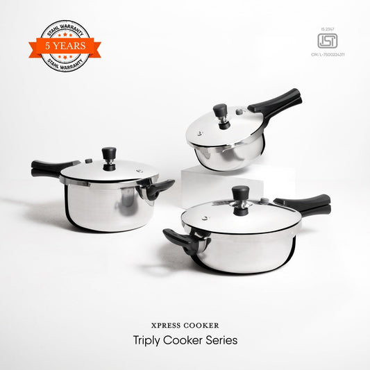 Stahl Xpress Triply Pressure Cooker Baby Induction