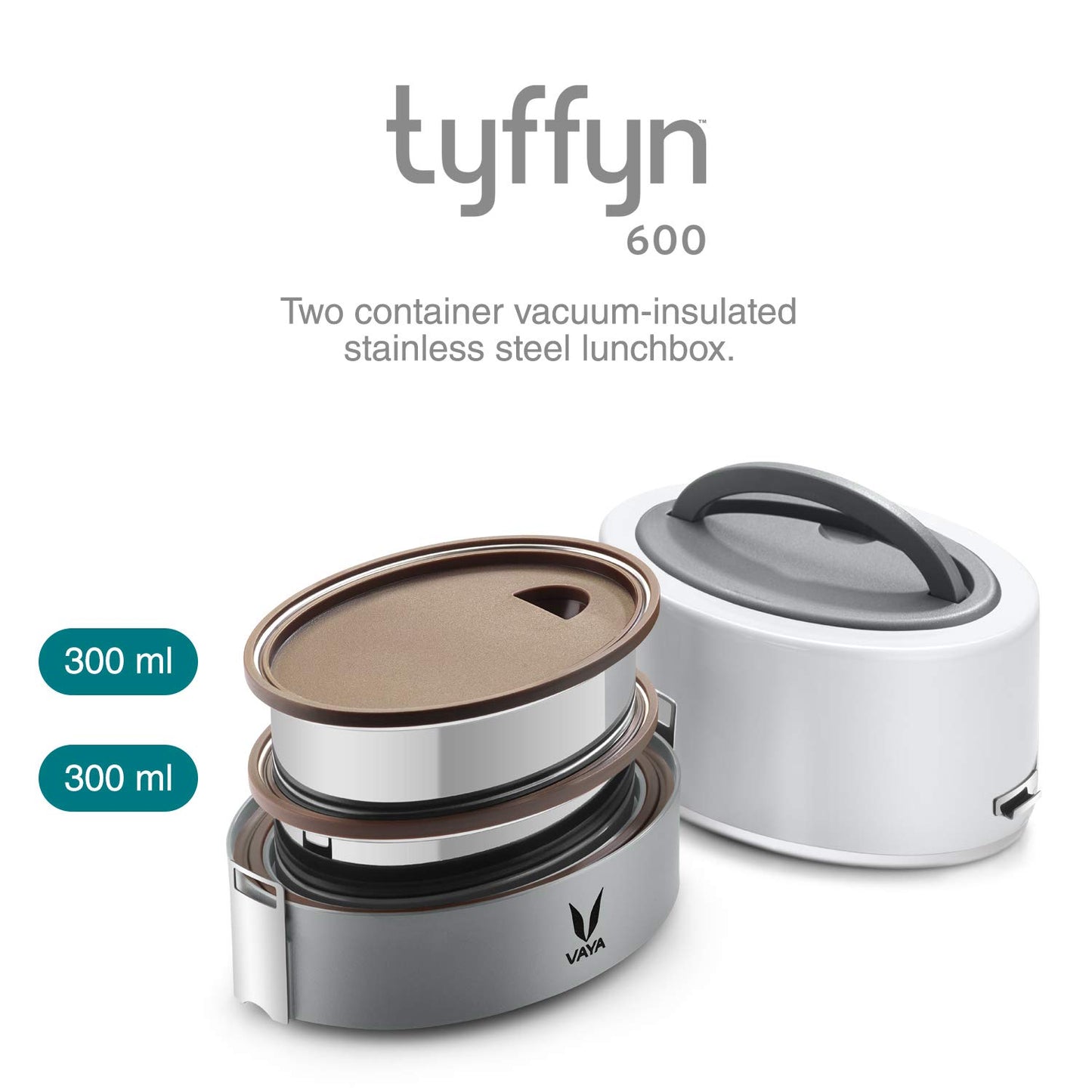 VAYA TYFFYN 600ml Insulated Stainless Steel Lunch Box