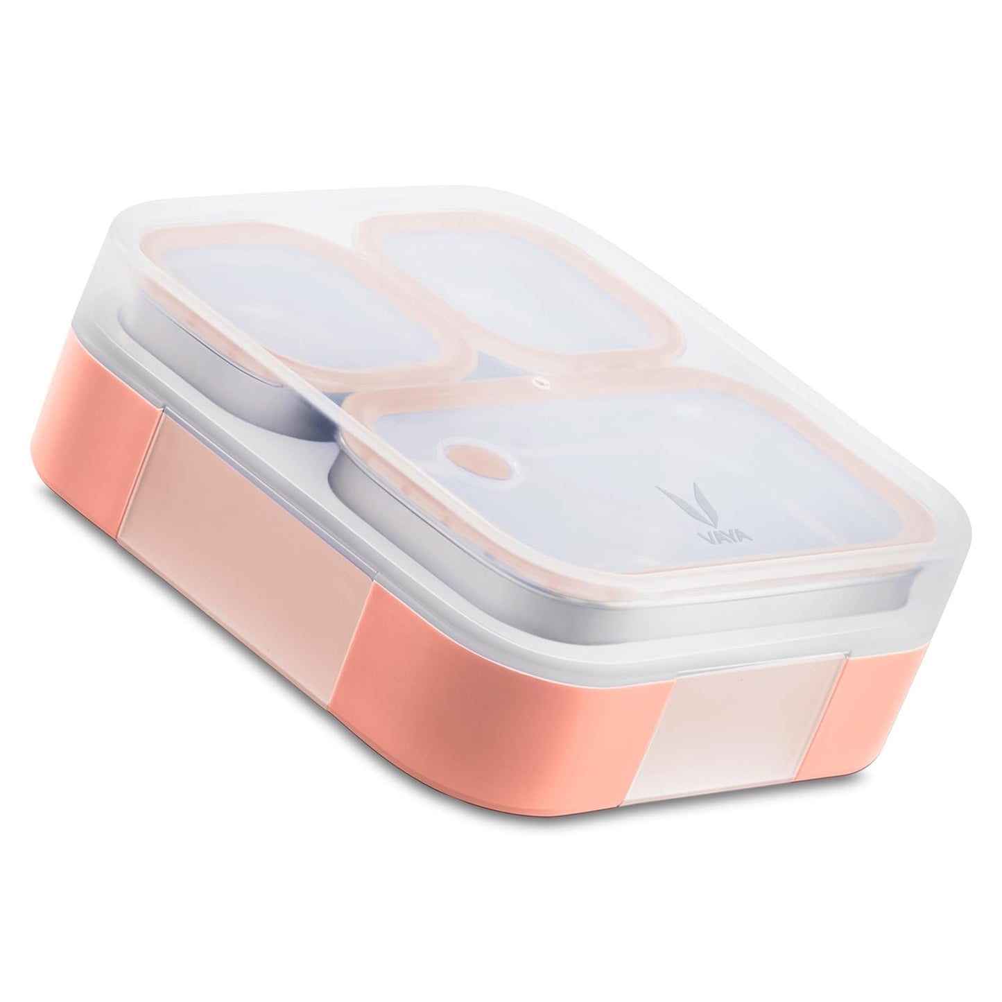 VAYA Tydbyt Kids Lunch Box 650ml Stainless Steel Bento Tiffin Box with 3 Leakproof Containers