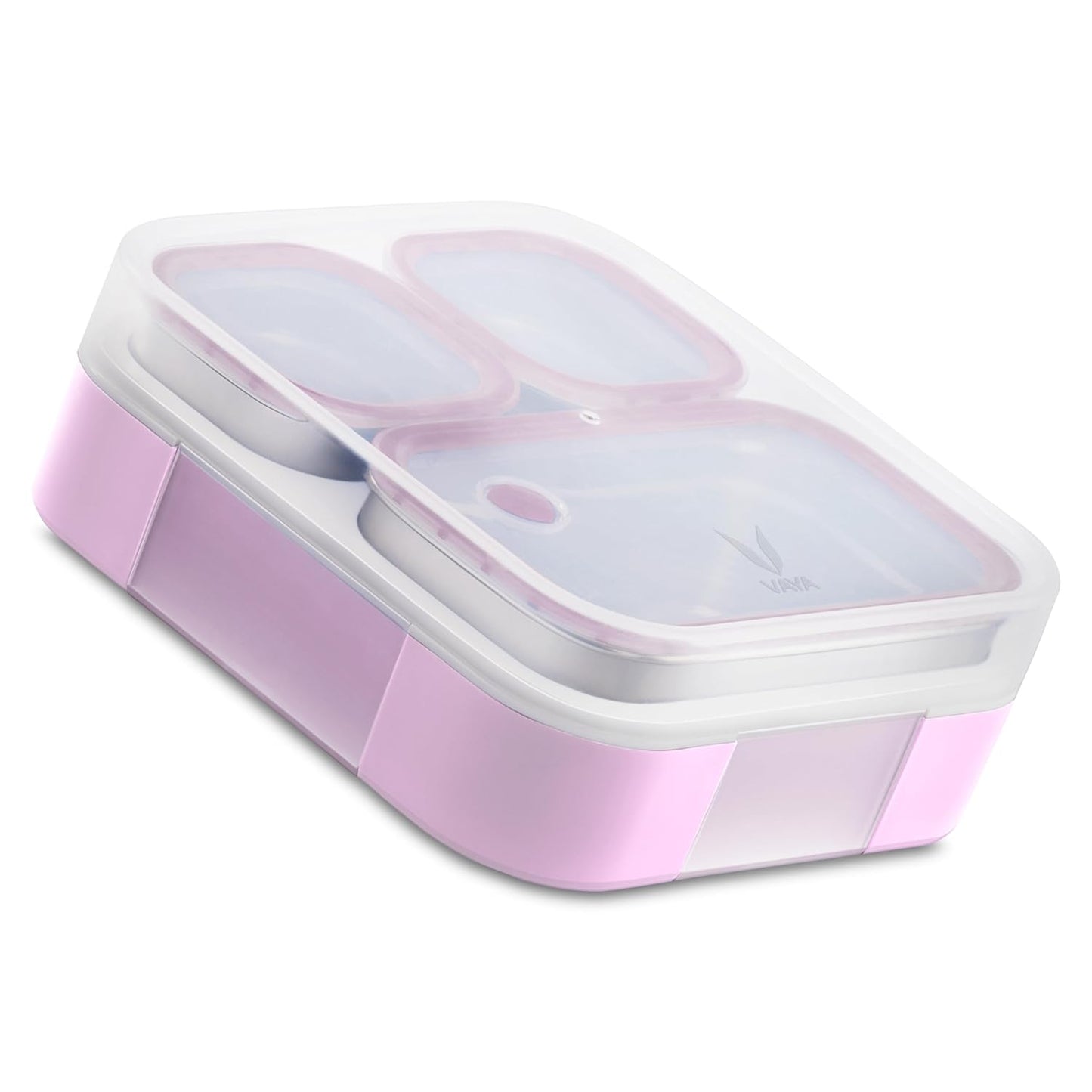 VAYA Tydbyt Kids Lunch Box 650ml Stainless Steel Bento Tiffin Box with 3 Leakproof Containers