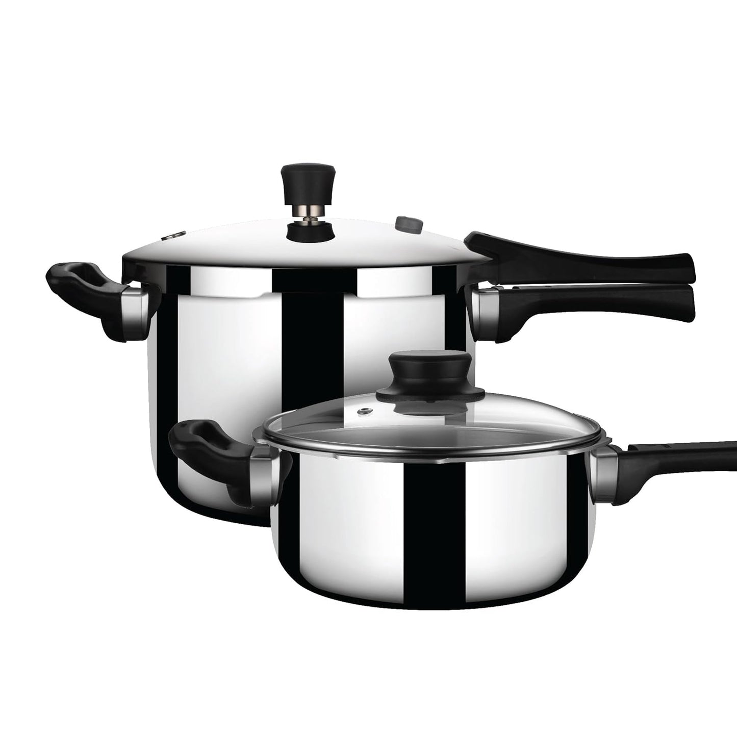 Stahl Triply  Broad and Tall Cooker Combo Induction Gas