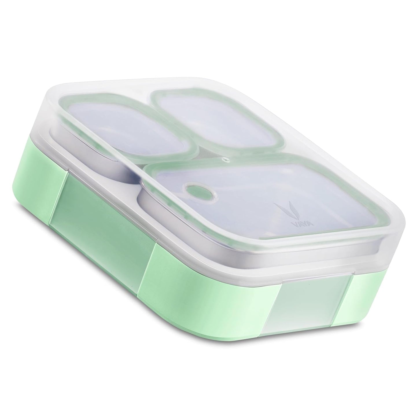 VAYA Tydbyt Kids Lunch Box 650ml Stainless Steel Bento Tiffin Box with 3 Leakproof Containers