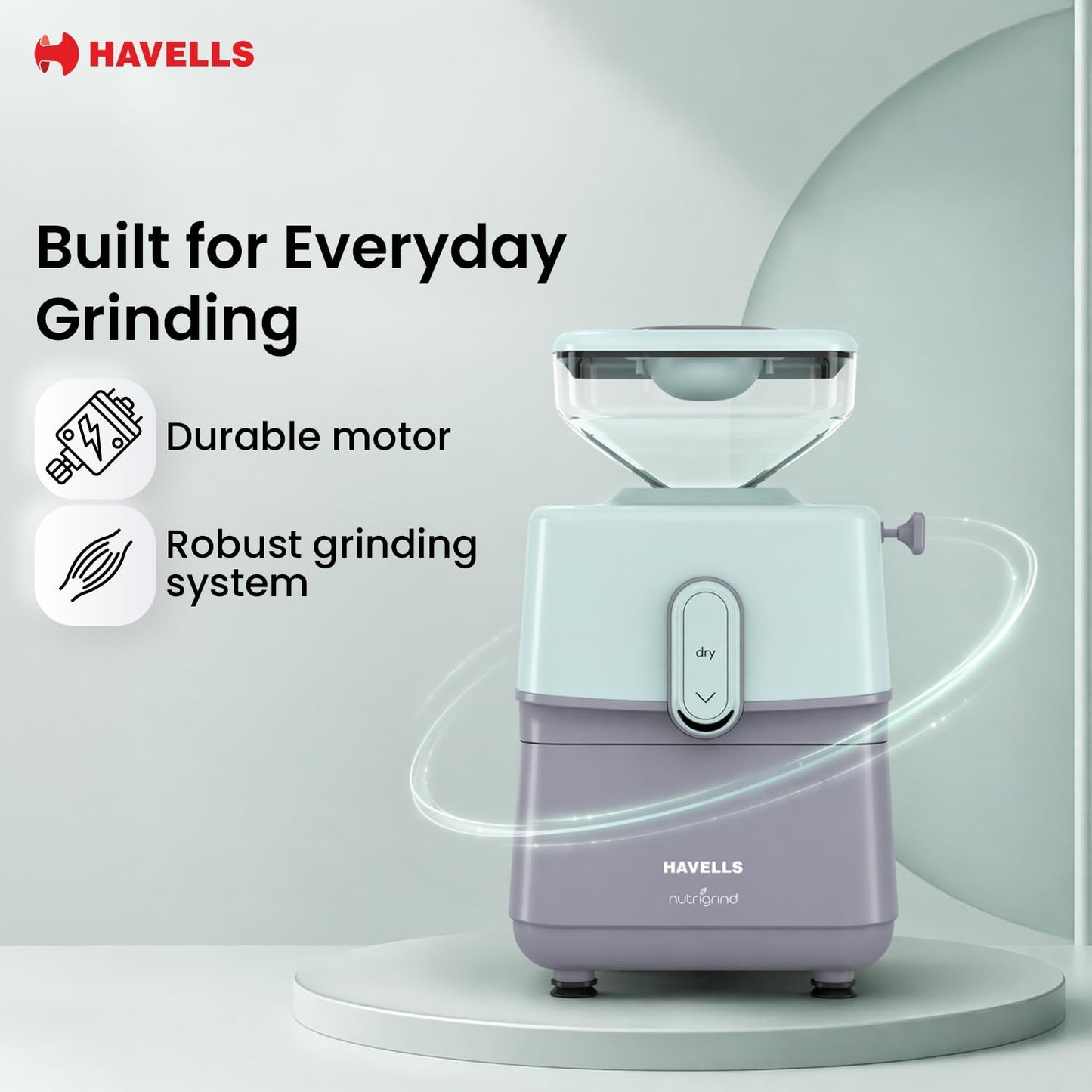 Havells Nutrigrind Atta Chakki | high-performance 400W induction motor