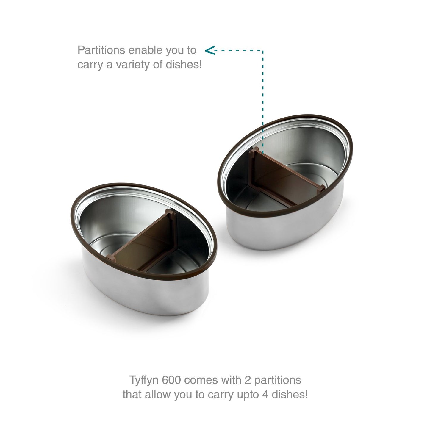 VAYA TYFFYN 600ml Insulated Stainless Steel Lunch Box