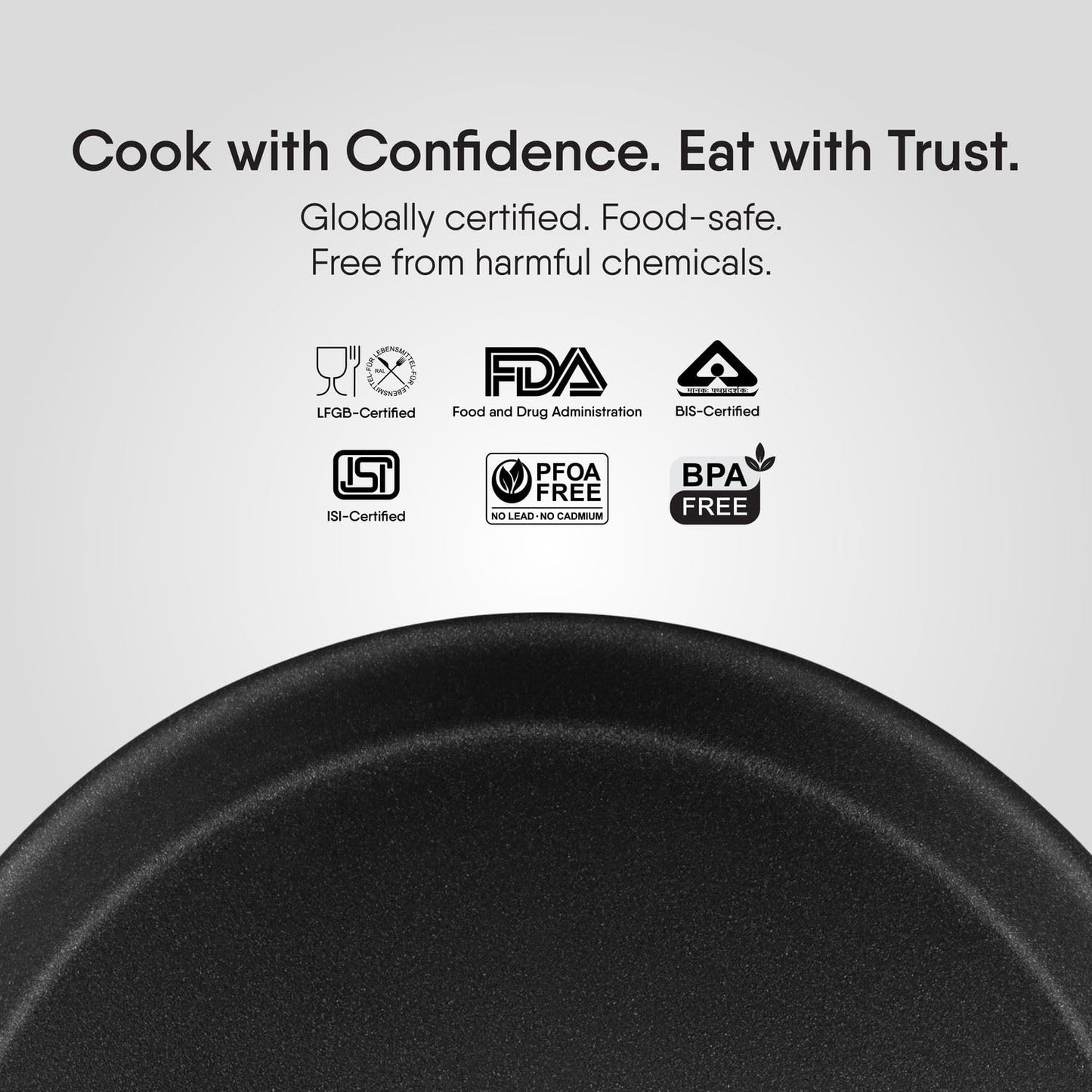 Stahl Schild Dosa Tawa Triply Non Stick Induction Gas