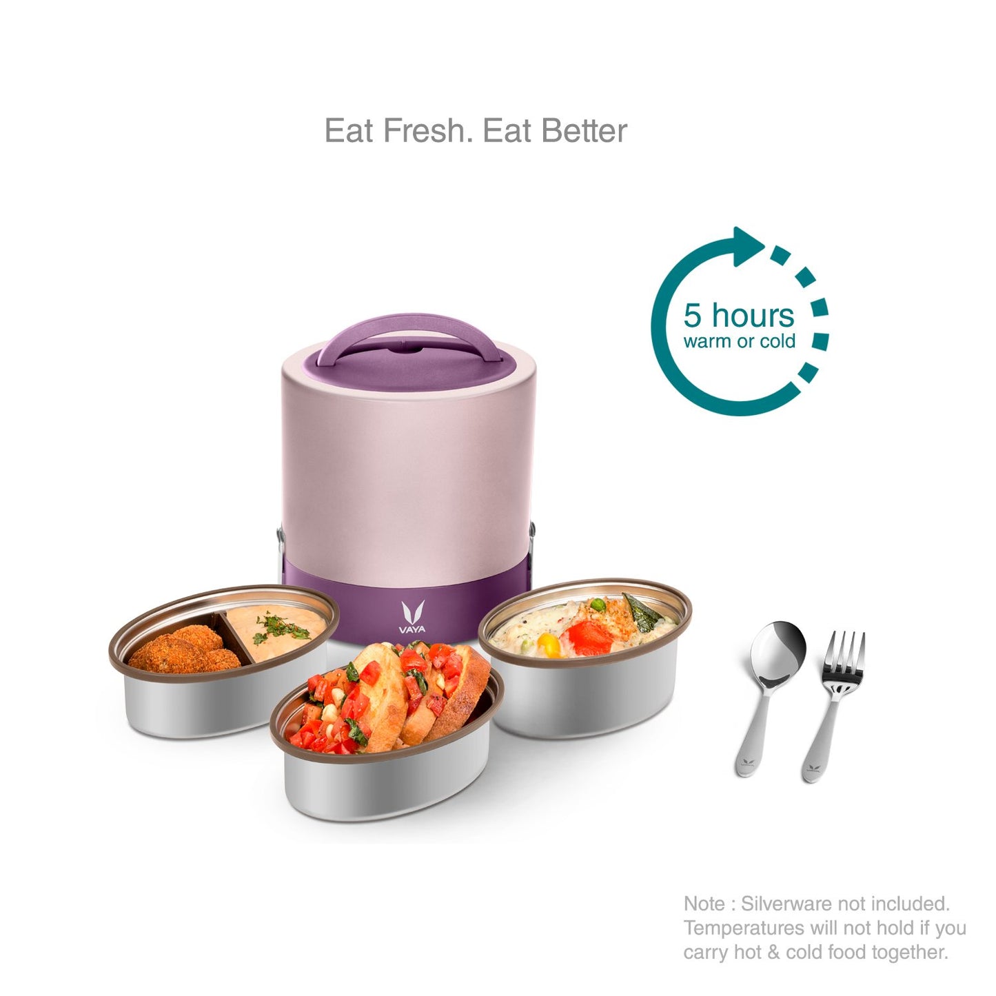 VAYA TYFFYN 1000ml Insulated Stainless Steel Lunch Box for Office