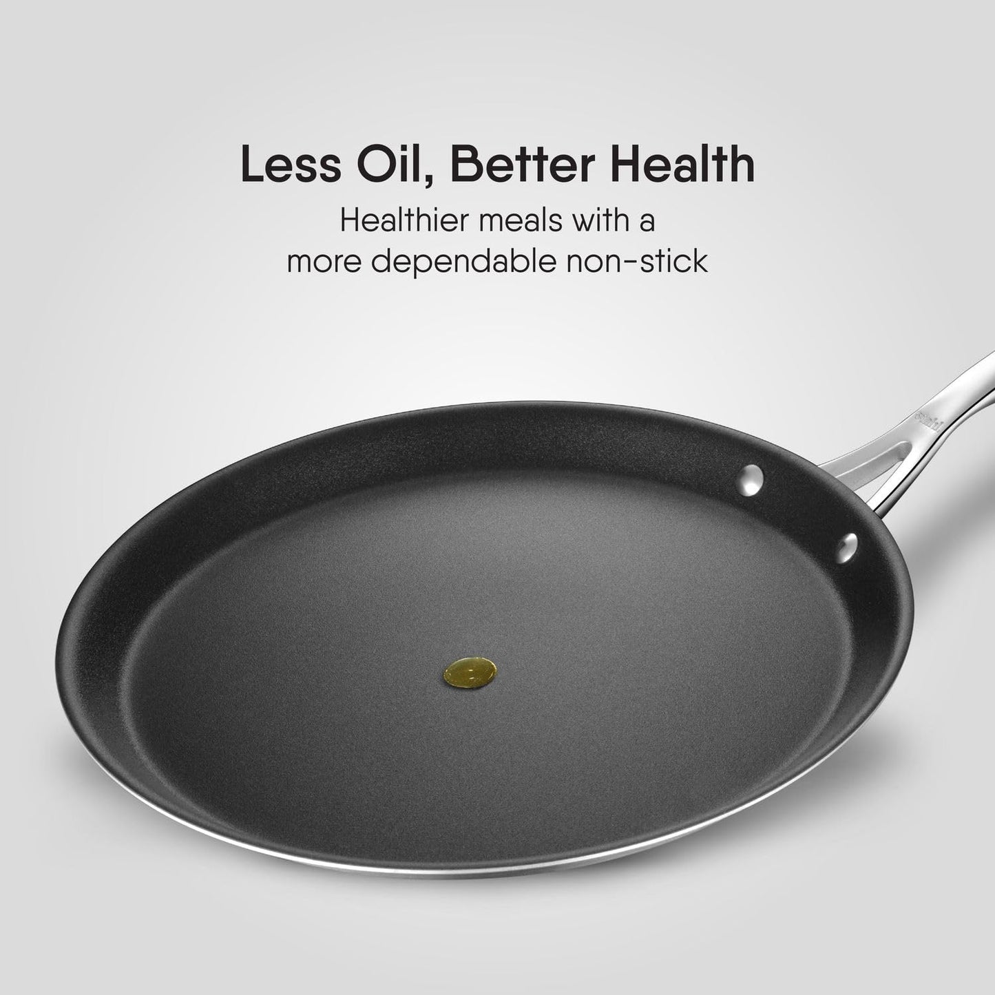 Stahl Schild Dosa Tawa Triply Non Stick Induction Gas