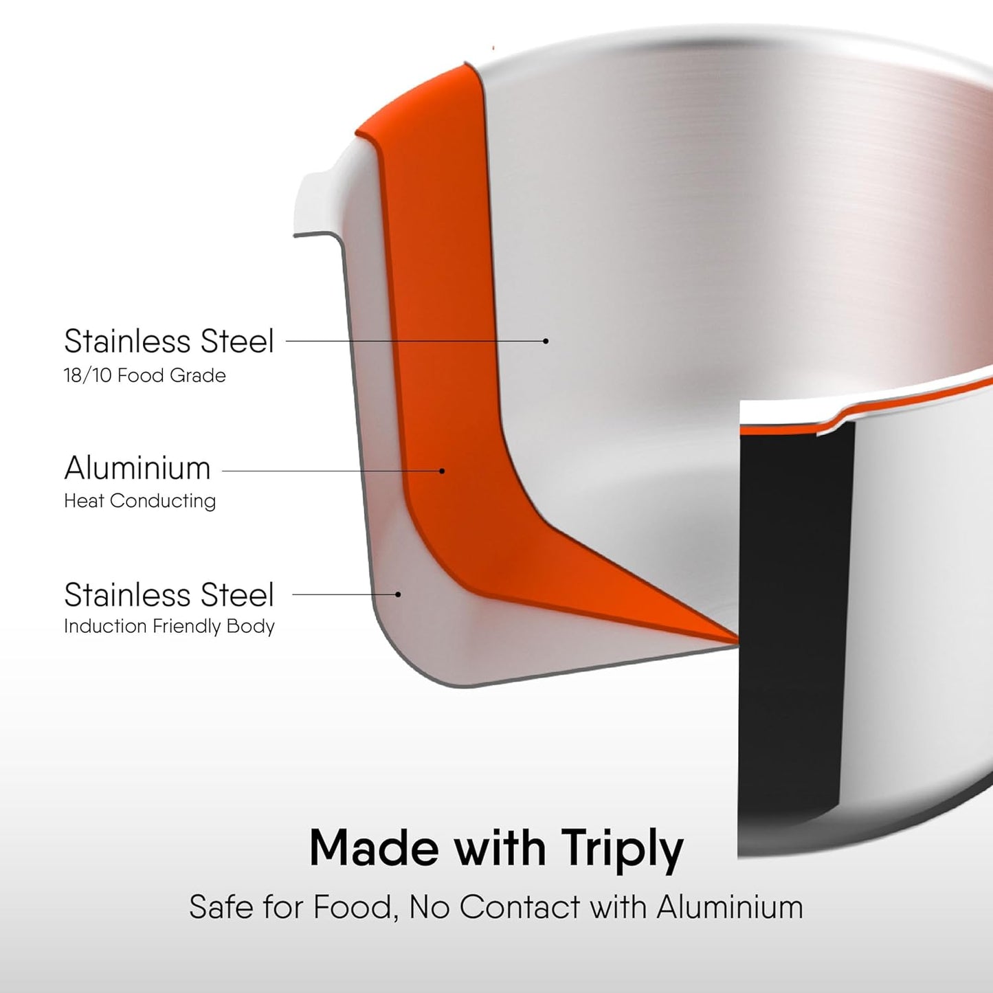Stahl Versatil Triply Pressure Cooker Outer Lid