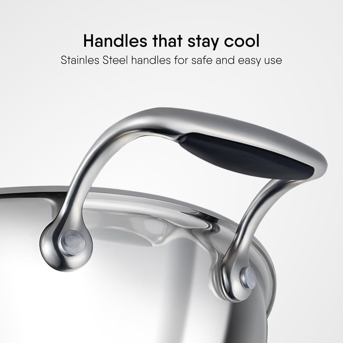 Stahl Artisan Kadhai Triply Induction Gas with Lid