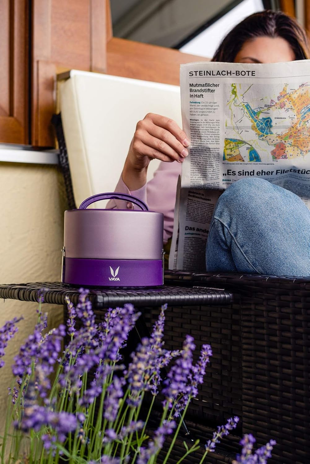 VAYA TYFFYN 600ml Insulated Stainless Steel Lunch Box