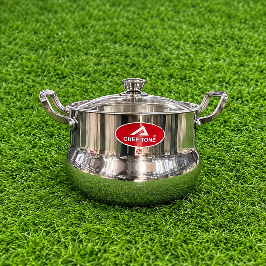 Chef Tone Belly Multi Pot With SS Wire Handle + Glass Lid Gems Series