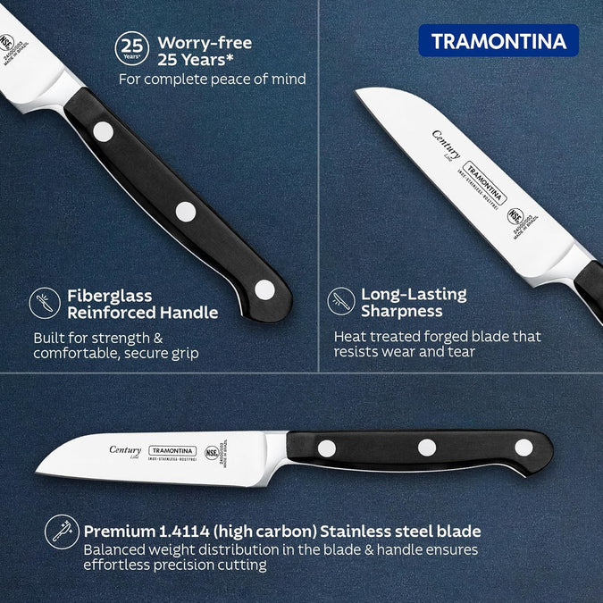 Century Stainless Steel Vegetable & Fruit Knife 3 Inch | Forged Blade Kitchen Knife