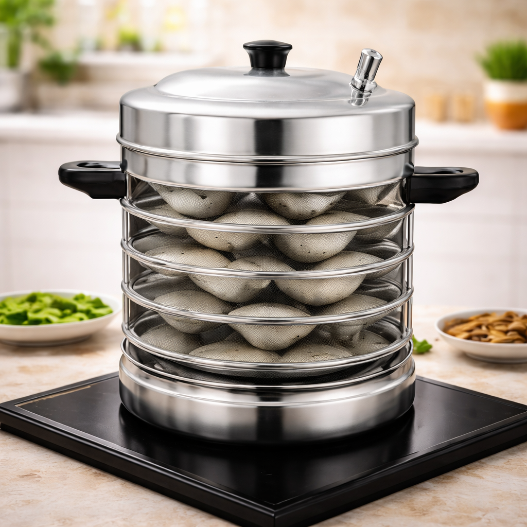 HORIZON Idli Cooker 6 Plates Induction Gas Compatible