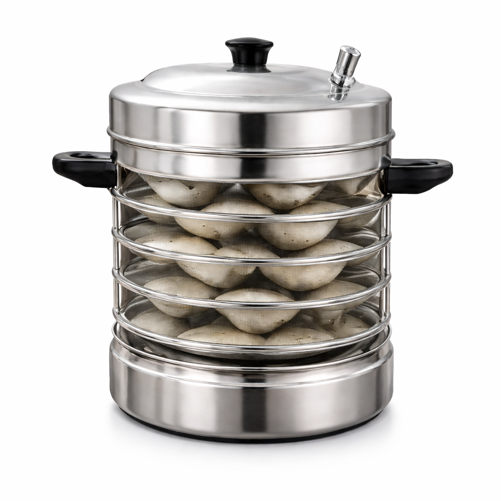 HORIZON Idli Cooker 6 Plates Induction Gas Compatible