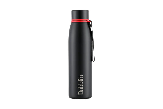 Dubblin Messi Premium Stainless Steel Double Wall Vacuum Insulated BPA Free Water Bottle, Sports Thermos Flask Keeps Hot 12 Hours, Cold 24 Hours(950 ml)
