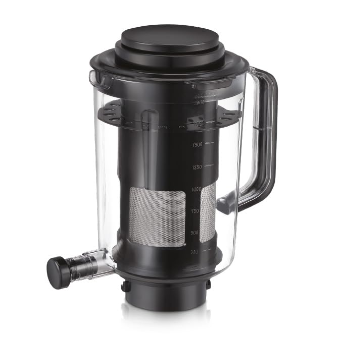 Prestige Endura Pro 1000W Multi Functional Mixer Grinder With Ball Bearing Technology|6 Jars With Food Processing Attachments |14 Different Functionalities|Black & Silver - 1000 Watts
