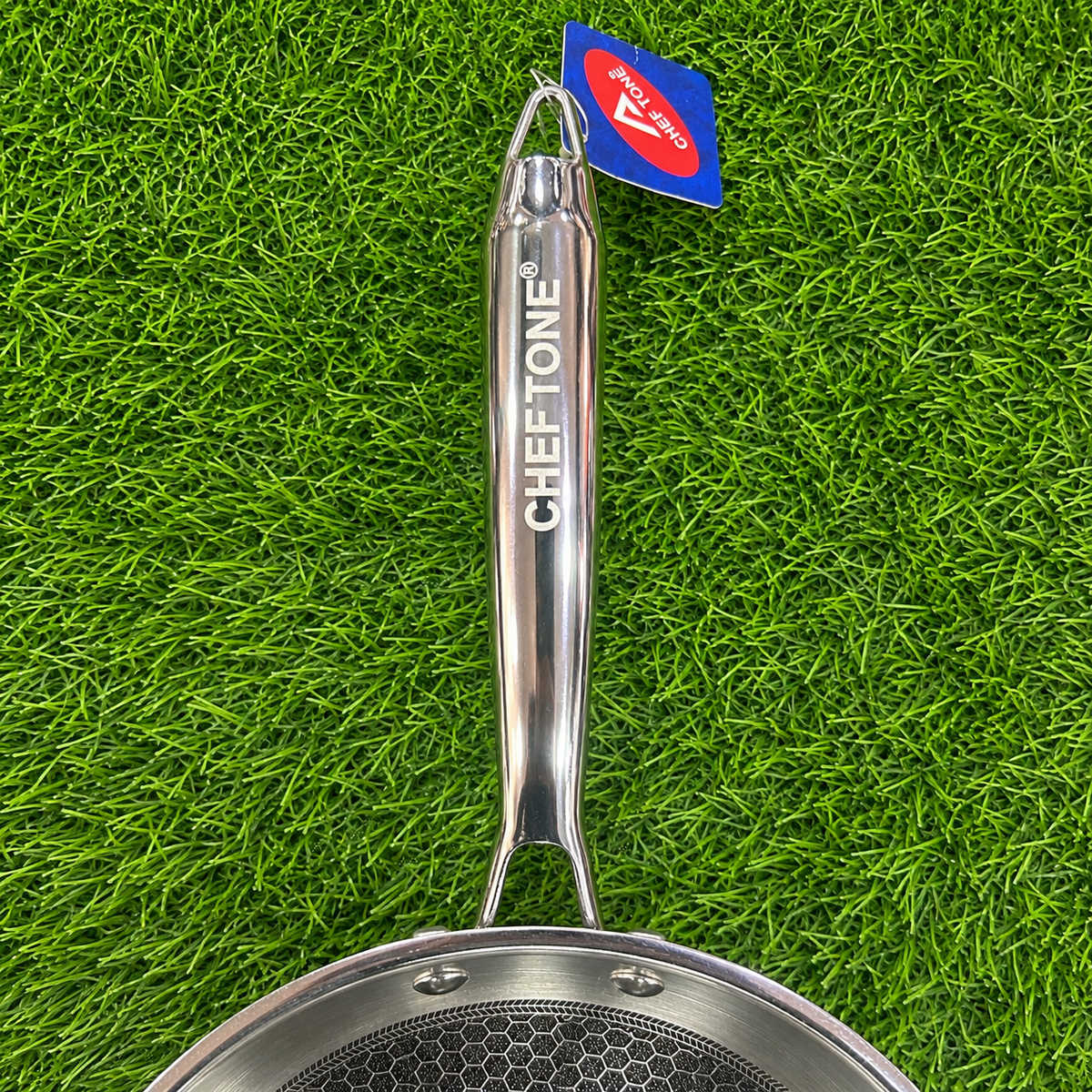 Chef Tone Triply HC Fry Pan With Glass Lid Hexa Series