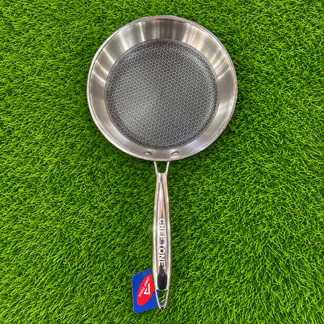Chef Tone Triply HC Fry Pan With Glass Lid Hexa Series