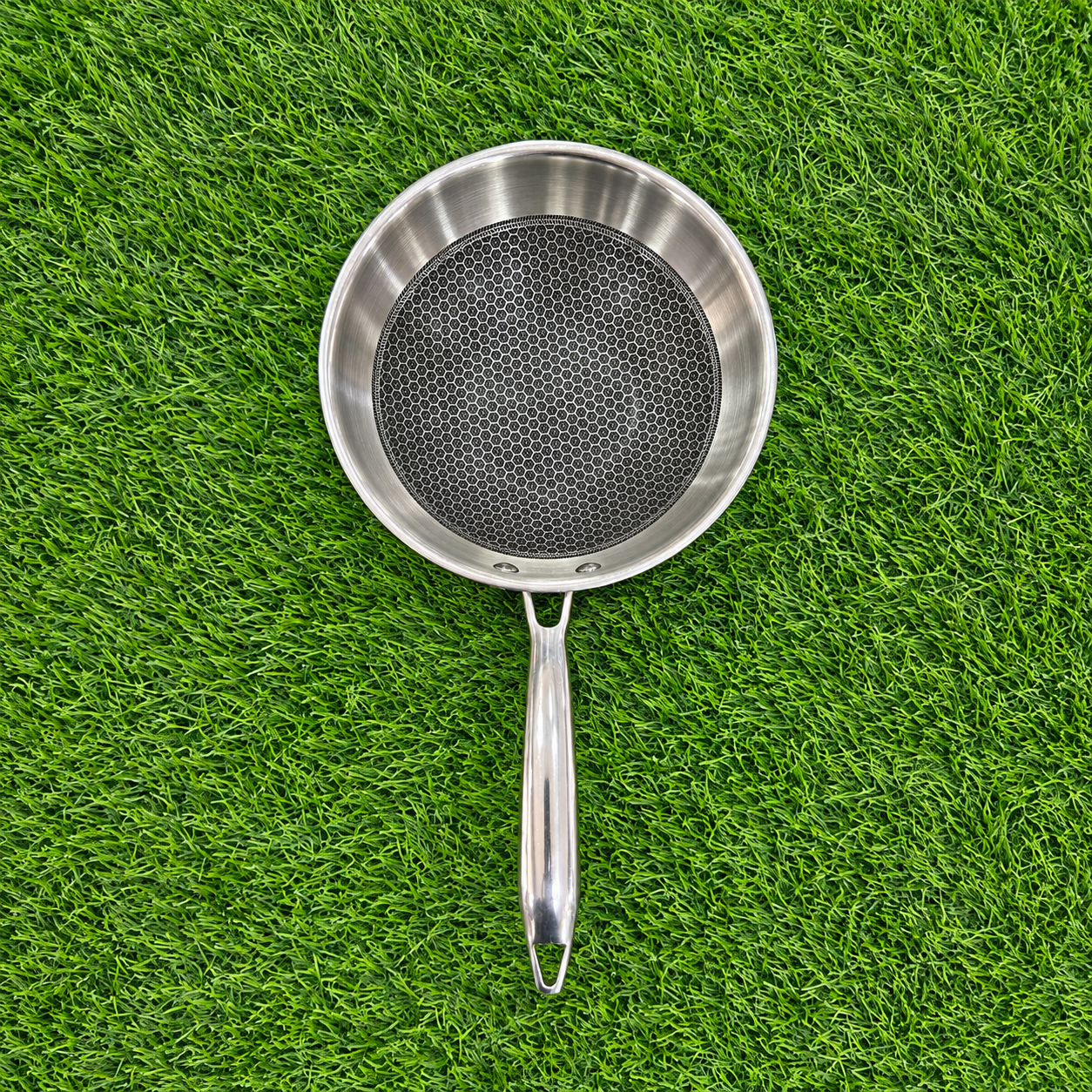 Chef Tone Triply HC Wok With Glass Lid Hexa Series