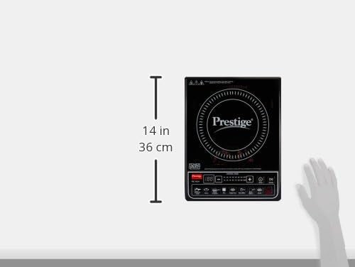 Prestige PIC 16.0 Plus 2000 Watts Induction Cooktop | 4KV Surge Protection | 8 Preset Indian Menu Option with Timer | Soft Touch Button | Easy to clean | Portable | Black |1Y Warranty | BIS