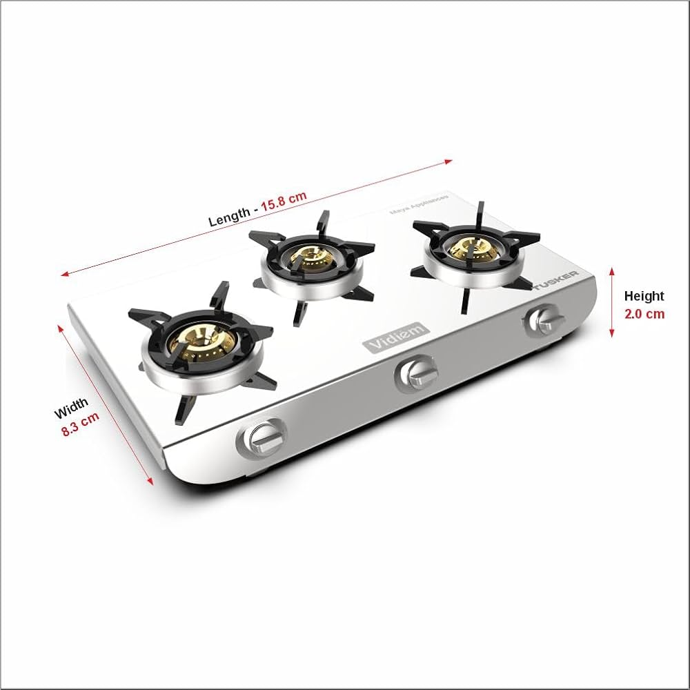 Vidiem Tusker SS Miniature Stove, Toy Stove for Kids, Mini Stainless Steel Stove for Kids, (MINIATURE)