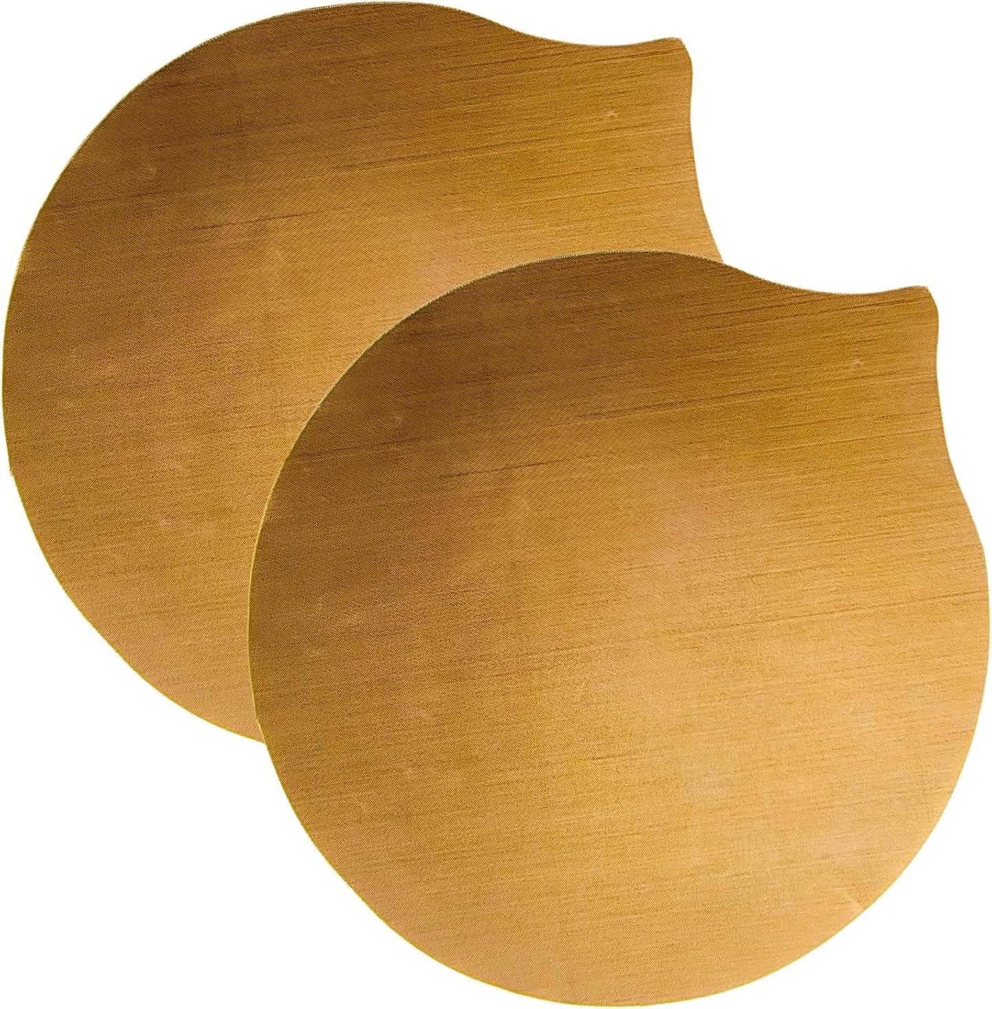 Premium Brown Round Roti Sheet, 2 Piece Holige Obbattu Silicone Baking Mat Set, Heat Resistant Reusable Food-Grade Backing Mat (Brown)