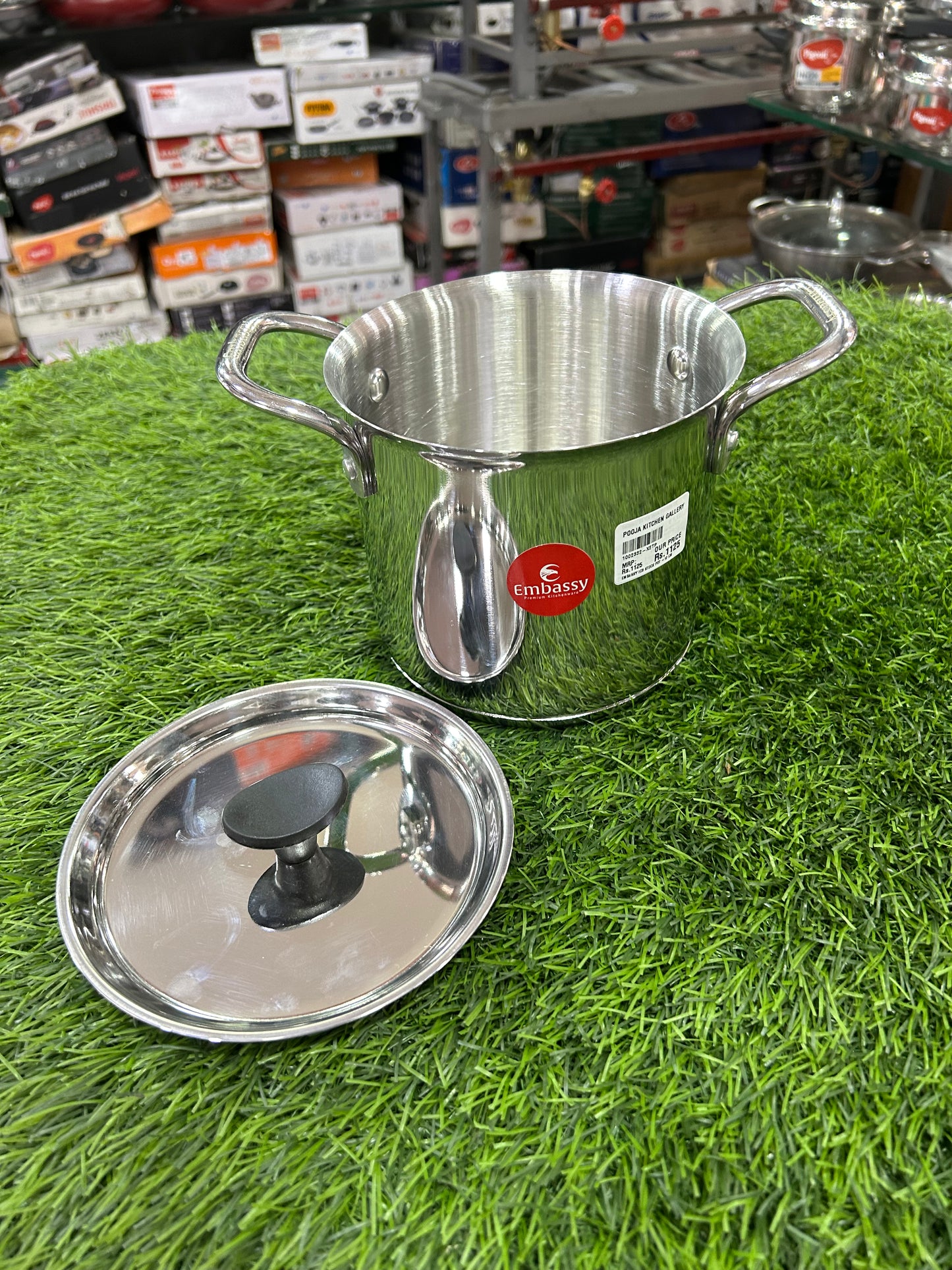 Embassy ICB Stock Pot / Multi Pot – 12 cm | 1.5 Litre |with lid|milk pot|