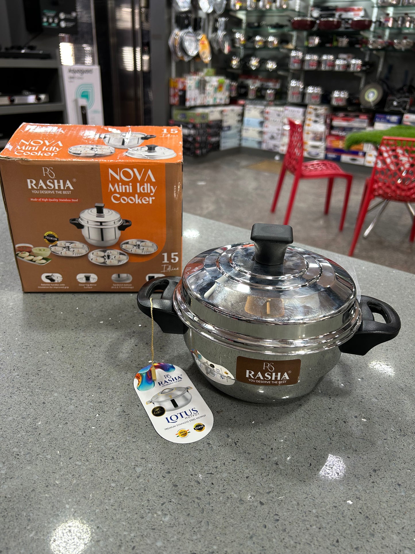 RASHA NOVA Mini Idly Cooker 15 idly

Make delicious, soft idlis easily with the PS RASHA NOVA Mini Idly Cooker, designed for convenient everyday cooking. Its compact design makes it ideal for modern kitchens, small families, working profe