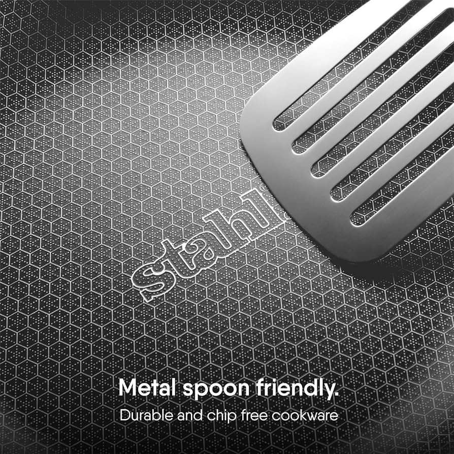 Stahl Artisan Hybrid Triply Dosa Tawa, Dosa Tawa with Induction Base, Non Stick Pan, Stainless Steel Scratch Resistant Dosa Tava, 28 cm