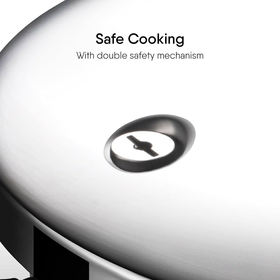 Stahl Xpress Cooker Triply Pressure Cooker Broad, Induction Cooker, Outer Lid pressure cooker 2.5 L, Induction & Gas Stove Compatible, 5 Years Warranty