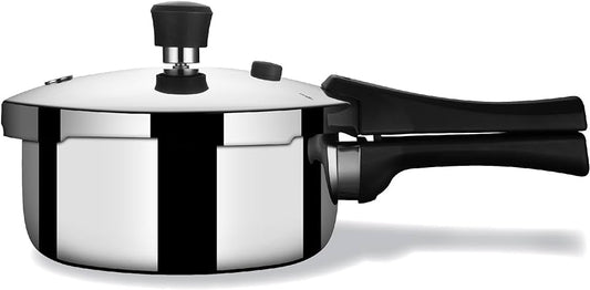 Stahl Xpress Cooker Triply Pressure Cooker Broad, Induction Cooker, Outer Lid pressure cooker 2.5 L, Induction & Gas Stove Compatible, 5 Years Warranty