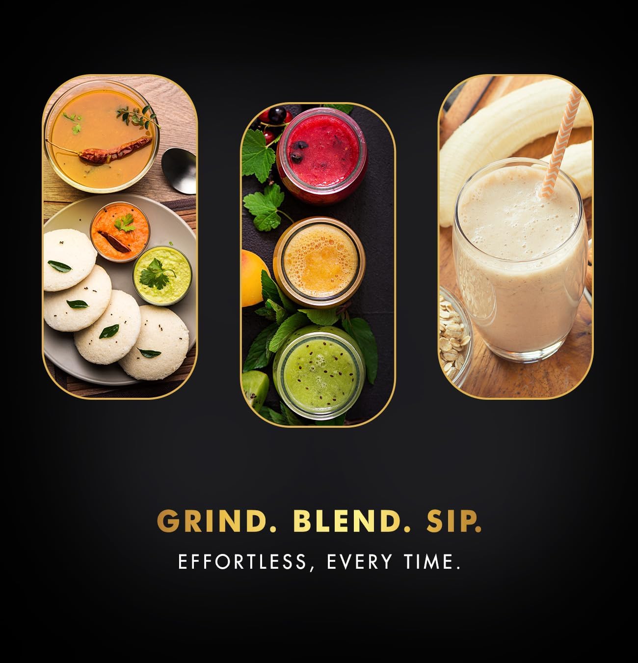 Sujata MG03 Mixer Grinder|1000 Watts Double Ball Bearing Motor|24000 RPM|Non-Stop 90 Mins Running|4 Jars including 1750ml Blender with Coconut Milk Extractor, 1500ml, 1000ml, 500ml Jar| (Black)