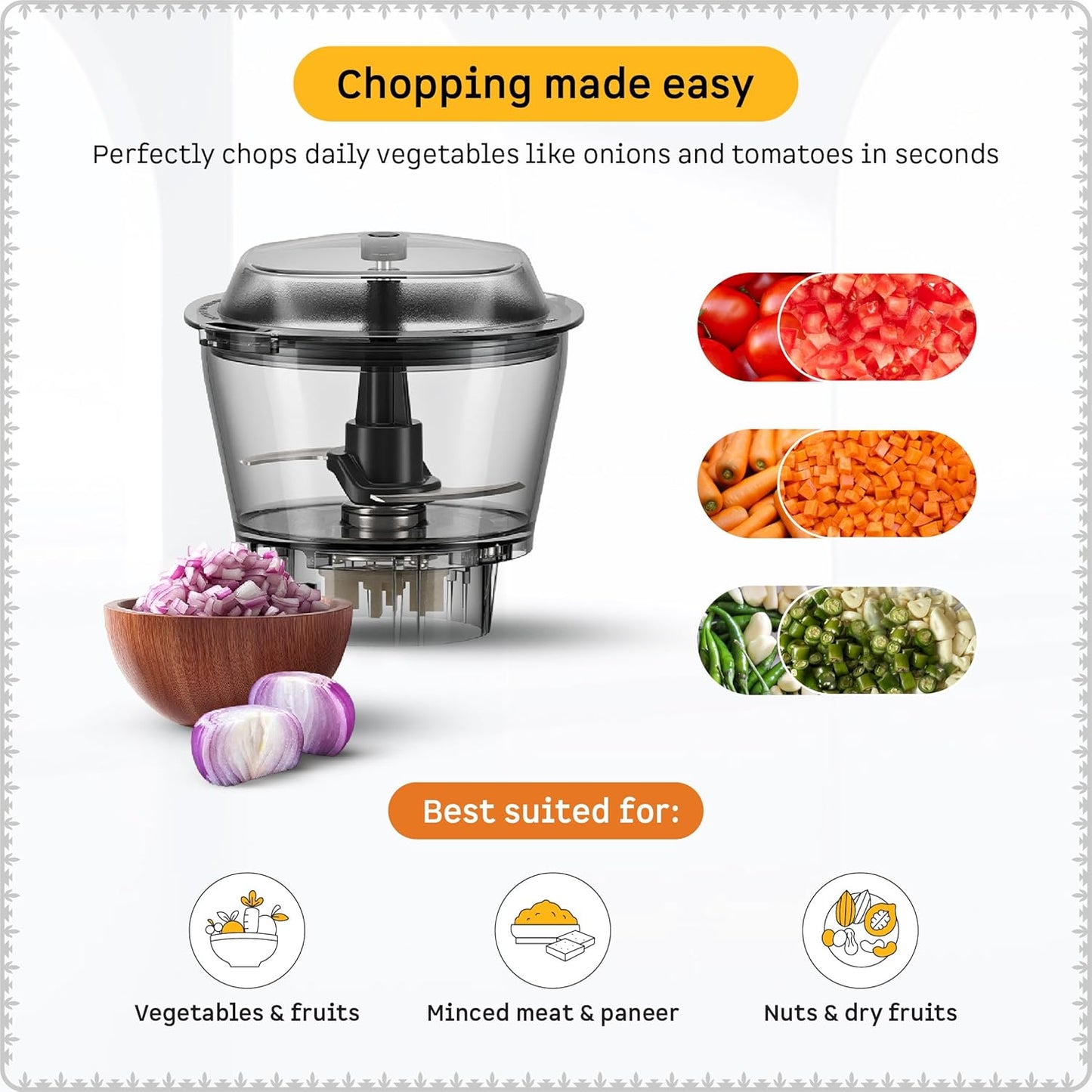 Atomberg Zenova Mixer Grinder | Unique Coarse Mode for Silbatta-like Texture | Intelligent BLDC Motor | Safety Features | 4 Jars including Chopper | Hands-Free Operation (Red Wine)