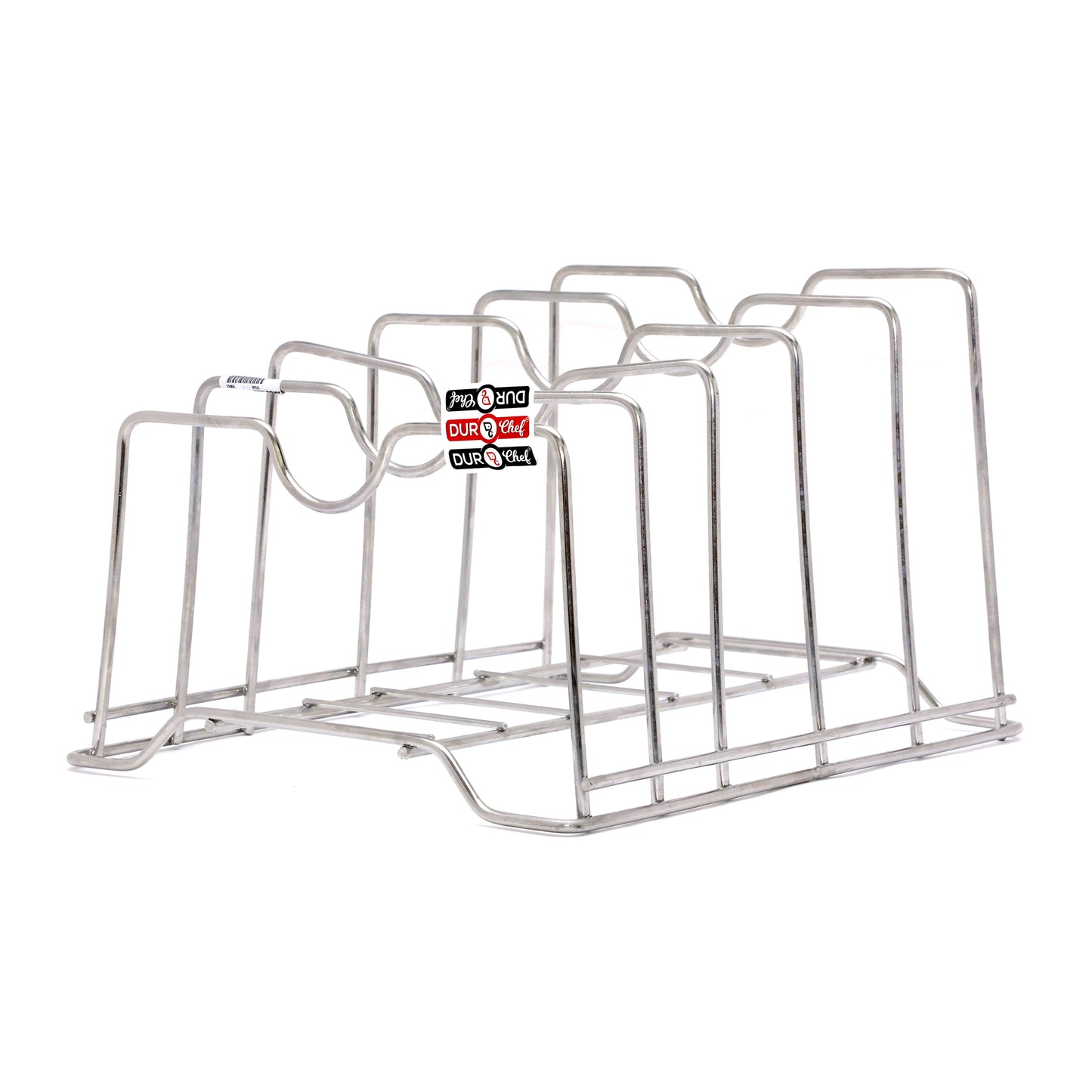 DruoChef Pan Stand, Stainless Steel, 5-Rack Kitchen Organiser