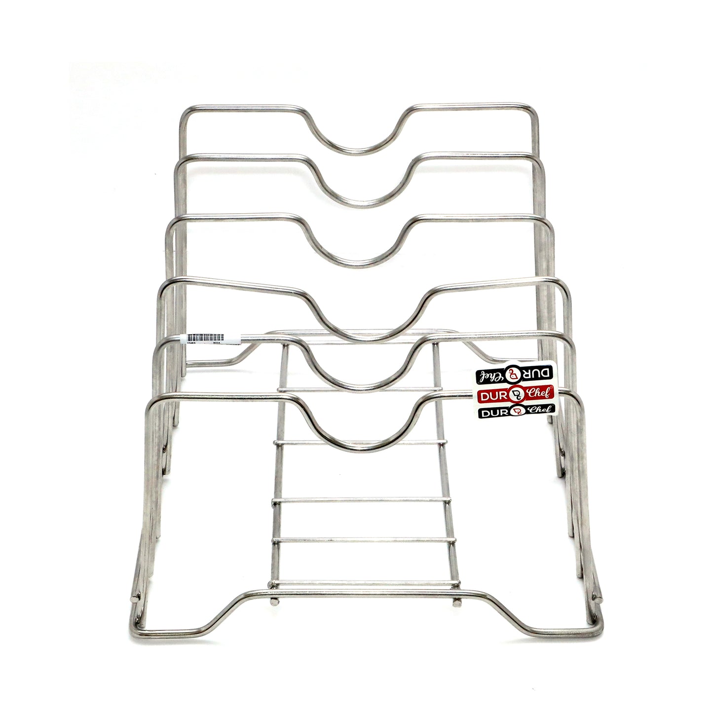 DruoChef Pan Stand, Stainless Steel, 5-Rack Kitchen Organiser