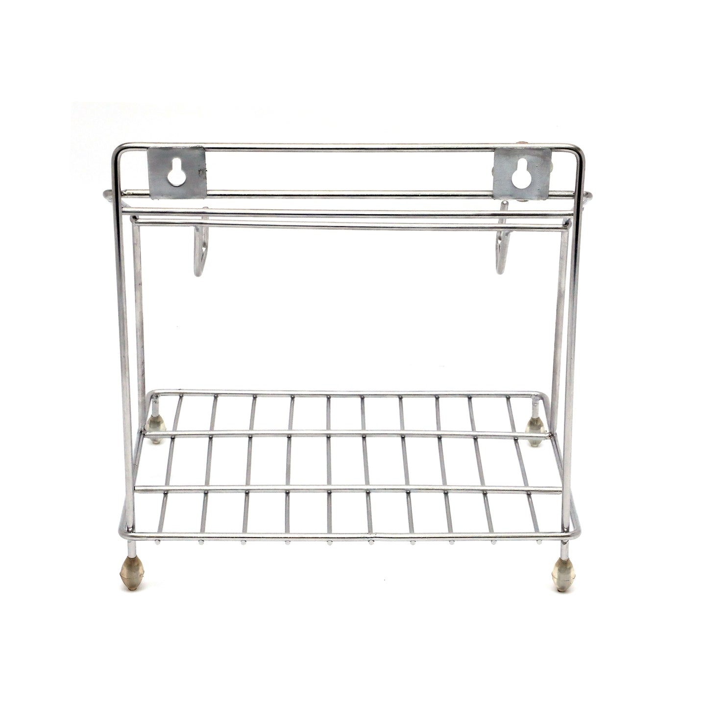 Durochef Kitchen Utensil Stand, Stainless Steel Wall Mount Organizer, 4-in-1 Rolling Pin and Board Holder
