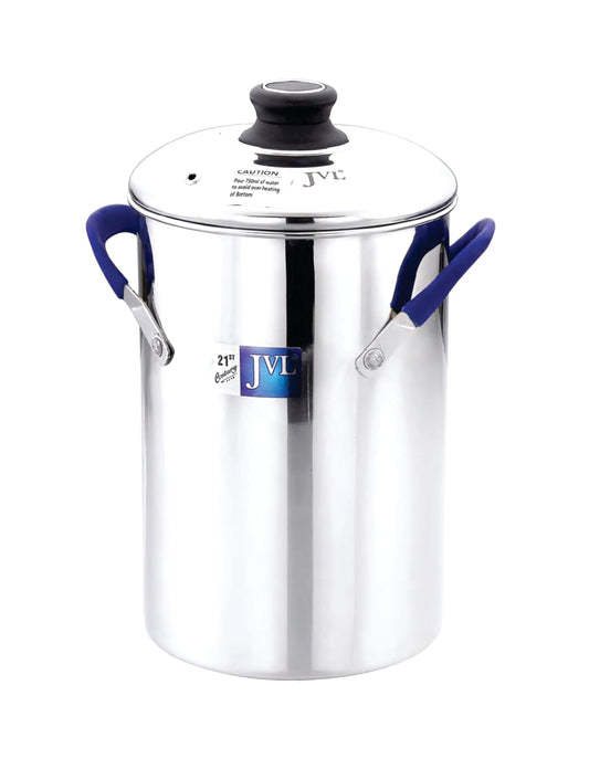 JVL Stainless Steel Full Set Thattu Idly, Idiyappam/Dhokla Maker & Mini Idly Plates
